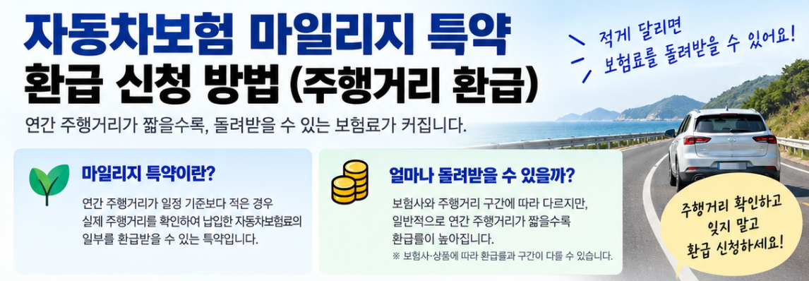 자동차보험 마일리지 특약