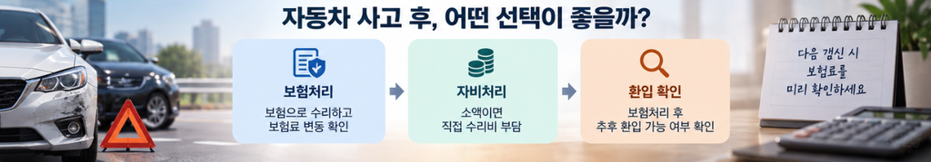 자동차사고후 어떤선택이 좋을까?