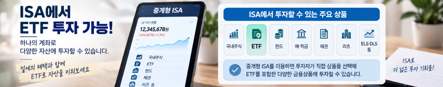 ISA에서 살 수 있는 ETF 총정리 S&P500·나스닥100도 가능할까?